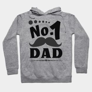 # 1 Papa Dad Funny Beard Men's Best Father Hoodie